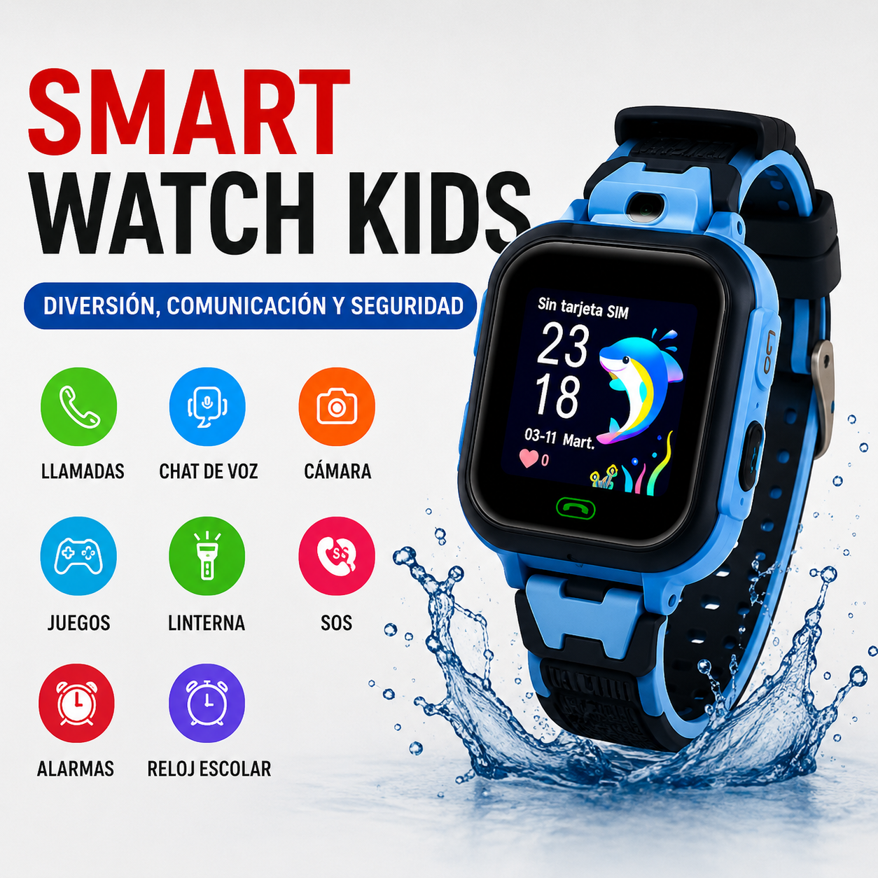 RELOJ PARA NIÑOS GPS LLAMADA Z10
