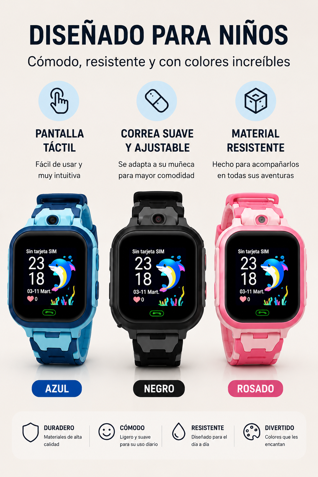 RELOJ PARA NIÑOS GPS LLAMADA Z10