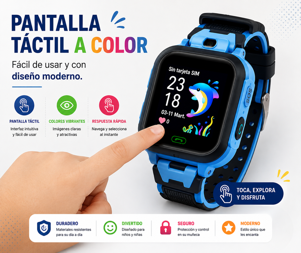RELOJ PARA NIÑOS GPS LLAMADA Z10
