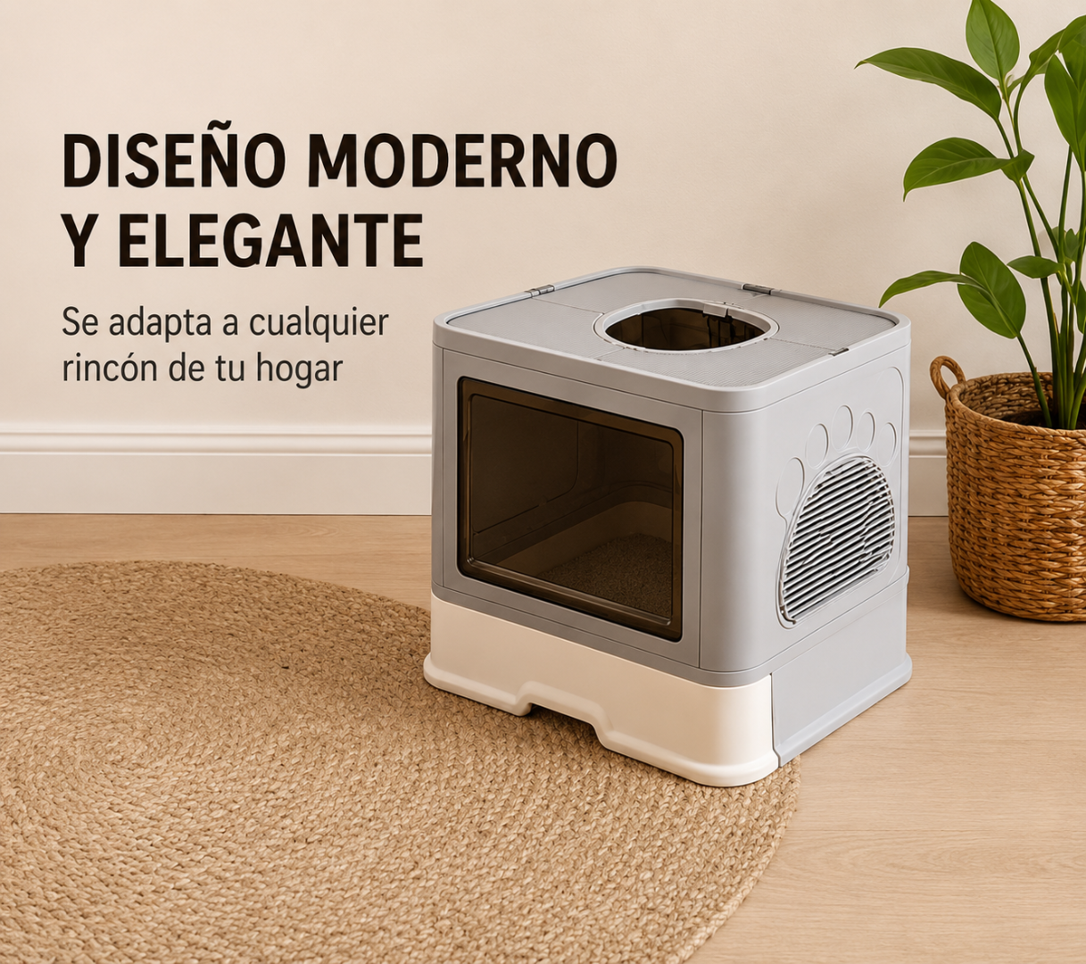 Arenero Para Gato Con Tapa Ventilación B