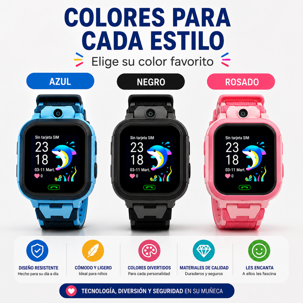 RELOJ PARA NIÑOS GPS LLAMADA Z10
