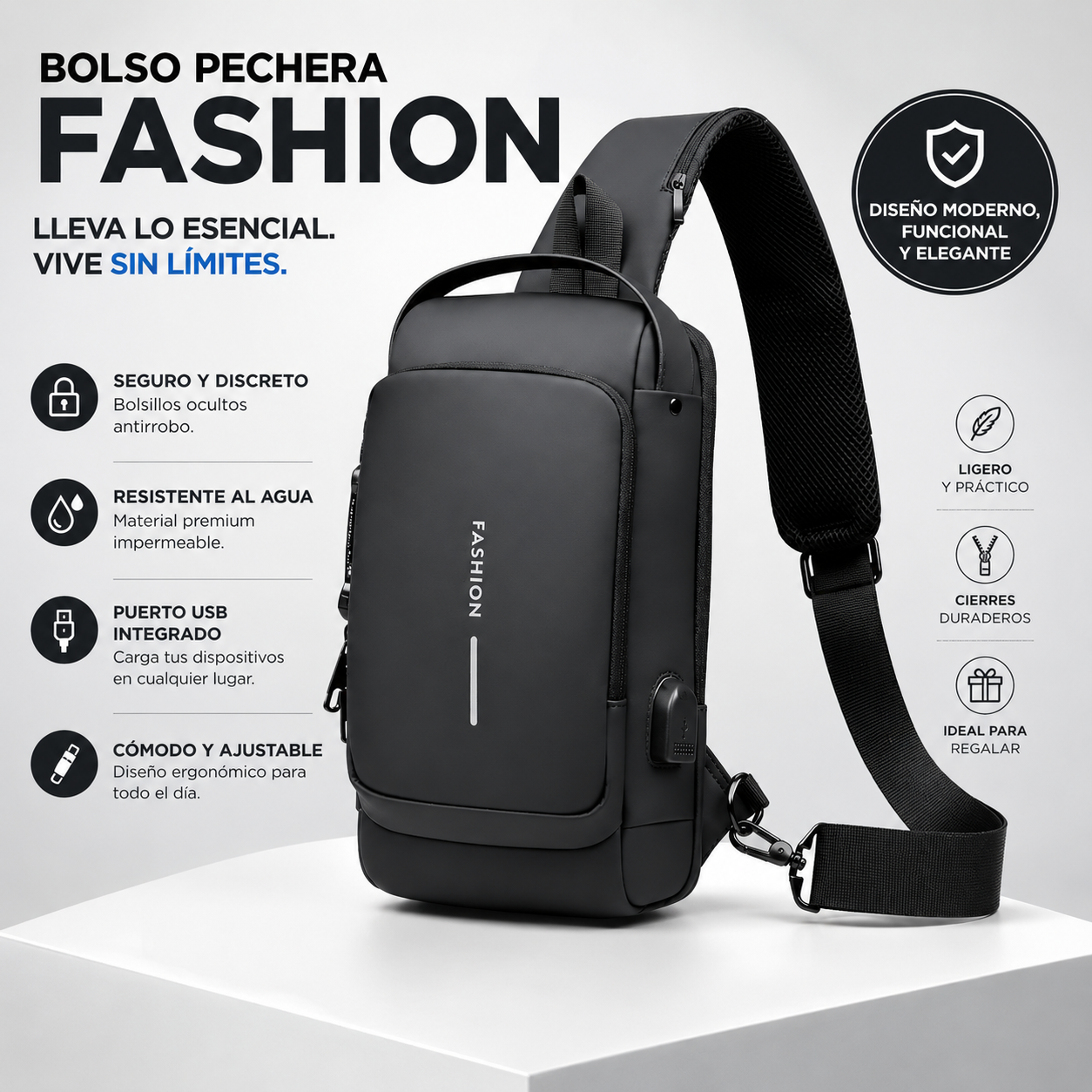 BANDOLERA ANTIRROBO PREMIUM