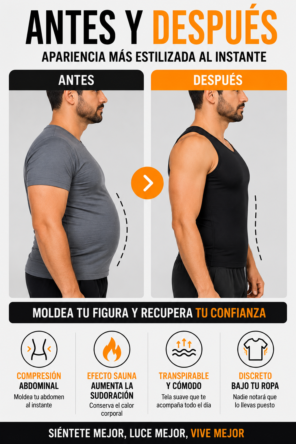 Camisilla lisa Hombre Osmetex