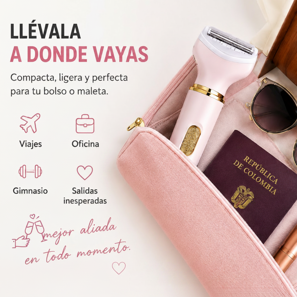 Depiladora Recargable Geemy 4 en 1