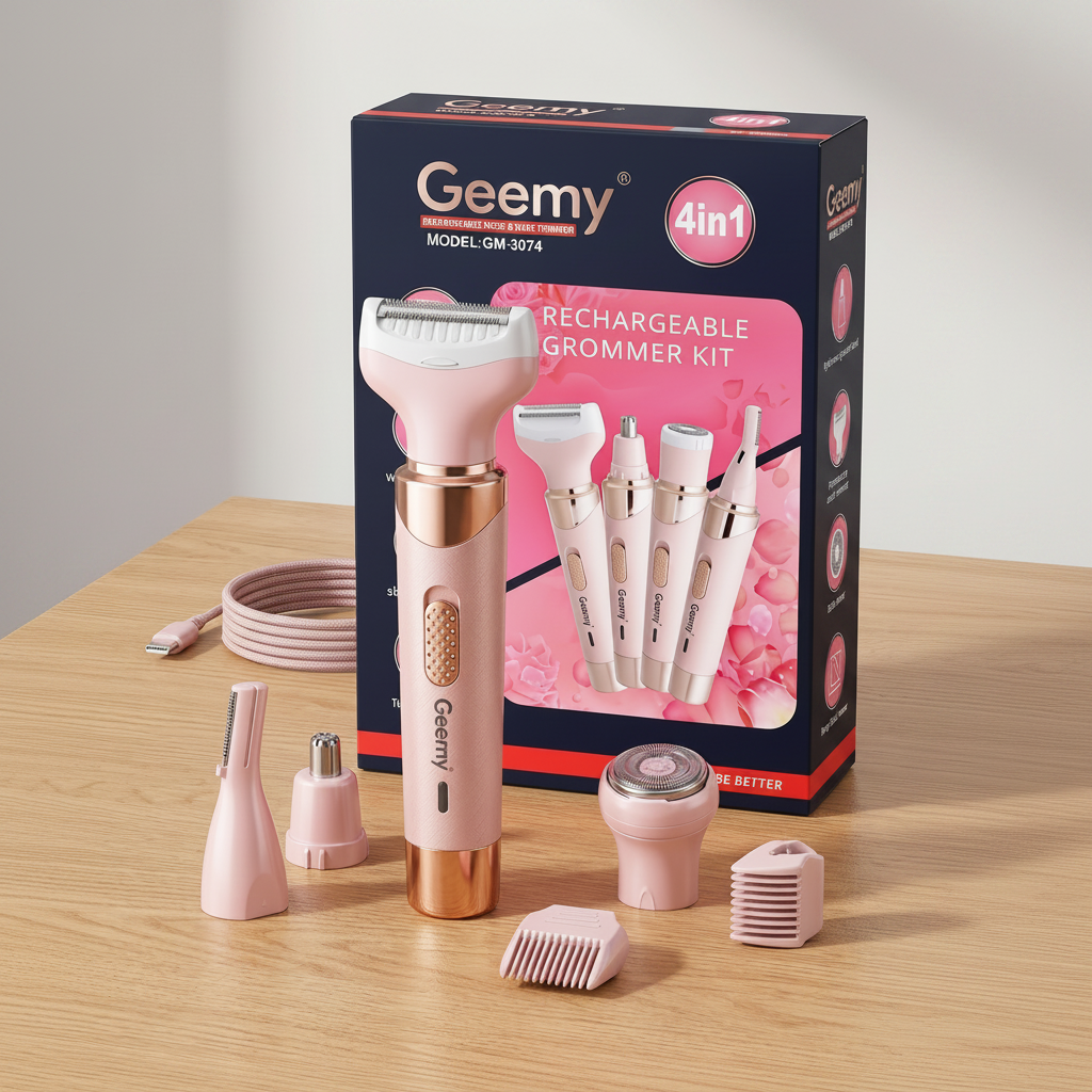 Depiladora Recargable Geemy 4 en 1